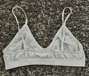 Vintage Bralette - ivory seamless active intimate pointelle bra thumbnail 5