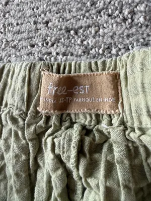 Free People Waffle Knit Sage Green Tie‎ Shorts Size XS thumbnail 6