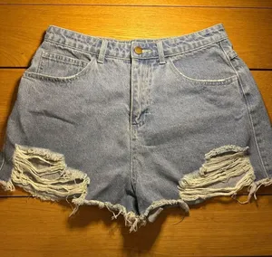 Princess Polly distressed denim shorts 8 jorts thumbnail 1