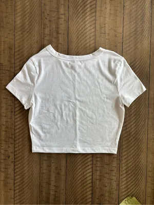 wild fable White Jaguars Graphic Crop Top thumbnail 3