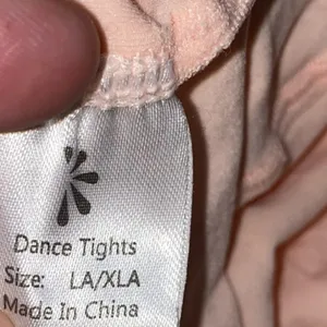 NWOT Pink Dance Tights Women's LA/XLA‎ Ballet Performance Footed Stretch thumbnail 3
