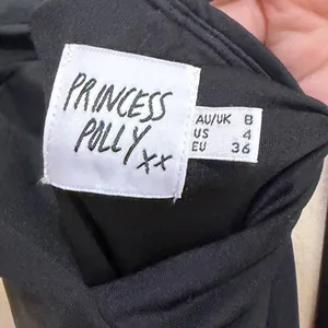 Princess Polly Black Long Sleeve Open Back Twist Maxi Dress‎ US 4 Square Neck thumbnail 8