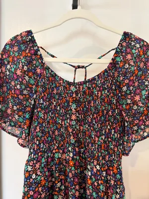 Dokotoo Black Floral Dress thumbnail 2