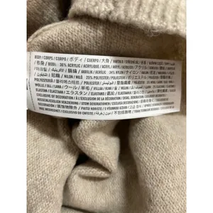 NEW Abercrombie & Fitch Beige Wool Knit Short Sleeve Mini Sweater Dress Size M thumbnail 7