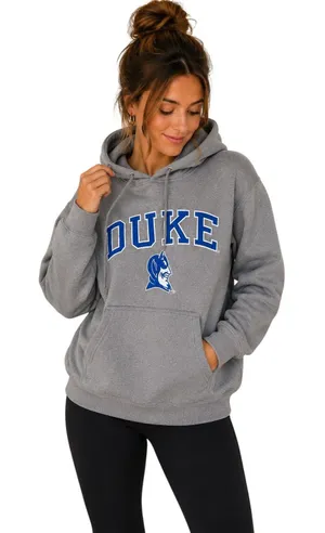 Duke Blue Devils Gray Hoodie Old Varsity Brand Size Medium College Sweatshirt thumbnail 1