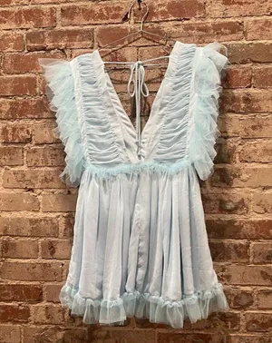 Tularosa Amelia Dress in Baby Blue Size XS thumbnail 5