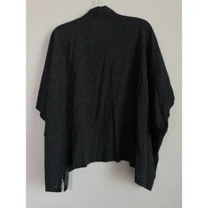 Loft Black‎ Cardigan Women's One Size Dot Print Open Front Slouchy Batwing Boho thumbnail 3