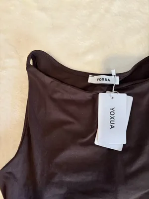 NEW! Brown mini dress Size M thumbnail 2