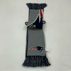 New England Patriots NFL Football FOCO Team Logo Acrylic Winter Scarf Scarve thumbnail 2