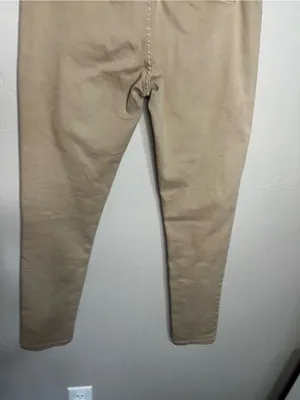 BKE Buckle Cream Skinny‎ Chino Pants Mid Rise Stretch Casual Neutral Jeans thumbnail 9