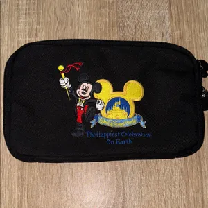 Disney belt bag Walt Disney world bum bag travel embroidered Mickey Mouse thumbnail 1