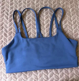 The North Face Blue Strappy Sports Bra thumbnail 1