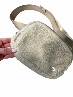 lululemon athletica Cream Sherpa Crossbody Belt Bag thumbnail 2