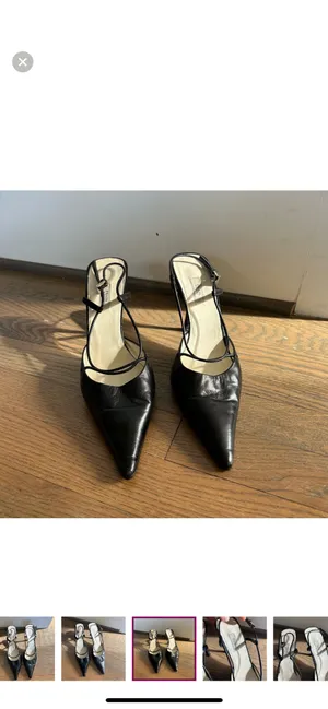 Authentic Vintage Prada Strappy Kitten Heels thumbnail 3