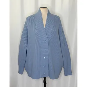 Revolve WEWOREWHAT Oversized‎ Cardigan Sweater Chunky Knit Storm One Size thumbnail 2