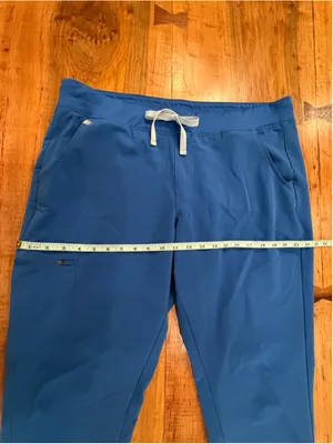 FIGS Technical Collection Scrub Pants XL Royal Blue Jogger Drawstring Cargo Wome thumbnail 10