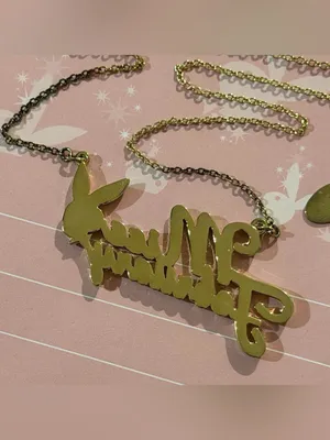 Playboy miss February gold necklace NWOT thumbnail 6