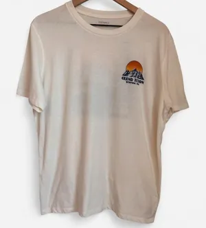 Old Navy Grand Teton Wyoming Graphic Tee Earthy Gorpcore T-Shirt L thumbnail 1