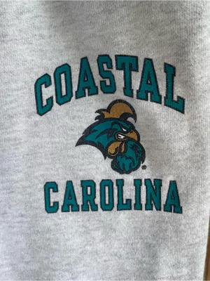 Champion Coastal Carolina light grey sweatpants South Carolina collegiate S thumbnail 3