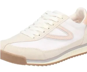 Tretorn Pink and White Women's Sneakers size 9 thumbnail 1