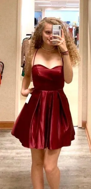 B Darlin Red Dress thumbnail 1