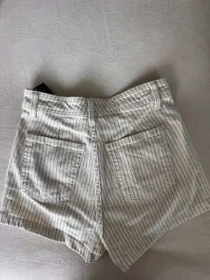 Striped Jean shorts Gray Size 4 thumbnail 2