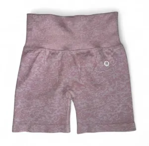 Astoria women’s pink camo seamless bike shorts high waisted lifting gym small thumbnail 1