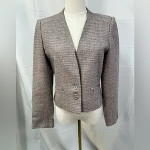 West Coast Connection Vintage Wool Blend Tweed Two Button Blazer Pockets‎ 6 thumbnail 2