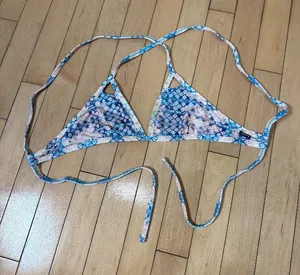 JOLYN Finn Bikini Top Swimsuit Swim Batik Print Size Small thumbnail 1