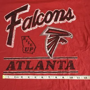 Atlanta Falcons Oversized relaxed Racer Red T-Shirt Women's Medium 47 Brand thumbnail 9