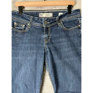 BKE Denim 30x33.5 Low Rise Slim Bootcut Jeans Medium Wash Y2K Western thumbnail 2