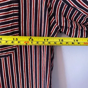 Maeve by Anthropologie Adelaide Poplin Striped Button Down Shirt Women's size XS thumbnail 10