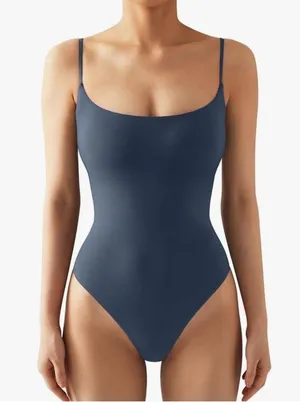 Amazon NWT • Spaghetti Strap Bodysuit thumbnail 1