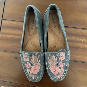 BareTraps Otella Suede Embroidered Women's Shoe Size 8 #771 thumbnail 2