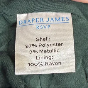 DRAPER JAMES RSVP Dark Green Chiffon‎ Floral Smocked Long-Sleeve Midi Dress, XXL thumbnail 11