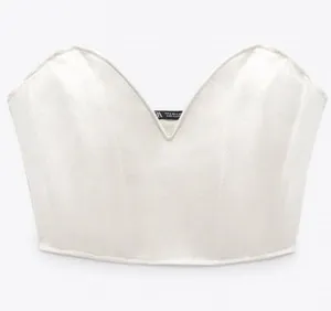 ZARA Woman CORSETS | SATIN CORSETRY-INSPIRED TOP thumbnail 4