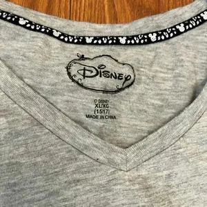 NWOT Disney Mickey Mouse 'Hey Mickey' Front & Back Print Tee Gray XL/XXL thumbnail 6