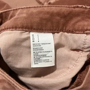 American Eagle Size 2 Stretch Corduroy Distressed Cutoff High Rise Mini Skirt‎ thumbnail 13