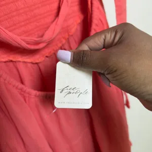 NEW Free People Women Perfect Day‎ Mini Dress Large Pink Corset Lace Party Event thumbnail 12