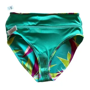 NWT Old Navy Teal World High-Waisted Bikini Swim Floral Quick Drying SZ S #1211 thumbnail 7