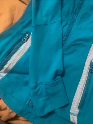 Lululemon Teal Define Jacket with Reflective Stripes thumbnail 11