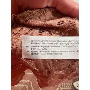 ZARA Romantic Lace Bralette Pink Mauve L thumbnail 5