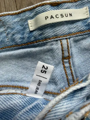 Pacsun Dad Jeans Light Wash Distressed thumbnail 4