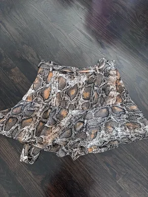 ZARA Snake Print Skirt thumbnail 6