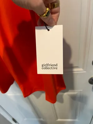 Girlfriend Collective Orange racer Juliet exercise dress thumbnail 6