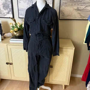 CITIZENS OF HUMANITY Surplus Black Wash Denim Jumpsuit Size XS‎ thumbnail 3