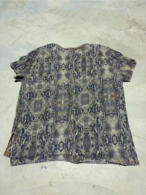 Free people we the free Snake-Print Short Sleeve Top tee small thumbnail 6