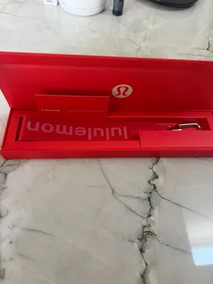 Lululemon Collective Pinnacle Member Exclusive Red Never Lost Keychain + Box thumbnail 2