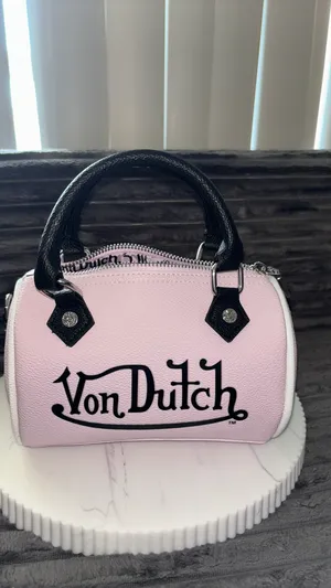 Sac bandoulière Von Dutch Mini Barrel Rose 🎀 thumbnail 6