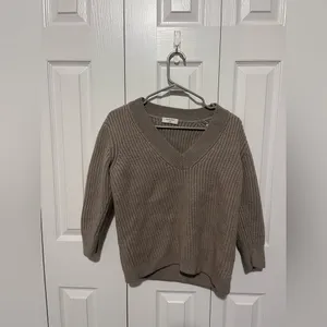 Aritzia Babaton Roger Sweater Taupe Extra Small thumbnail 2
